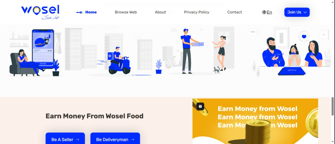 Wosel Restaurant Management Platform: Web & Mobile Order Flow